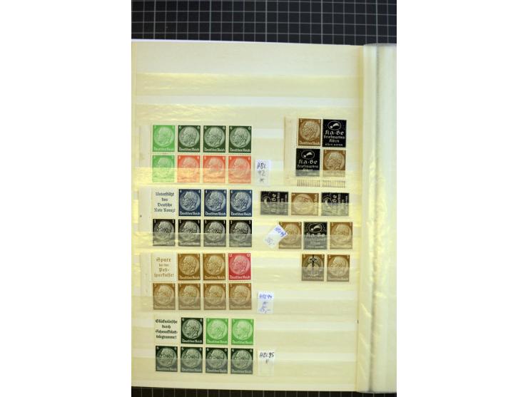 1910/41, postfrische und ungebrauchte Sammlung Zusammendrucke mit guten Kombinationen, einiges signiert mit 2 Fotobefunden, A