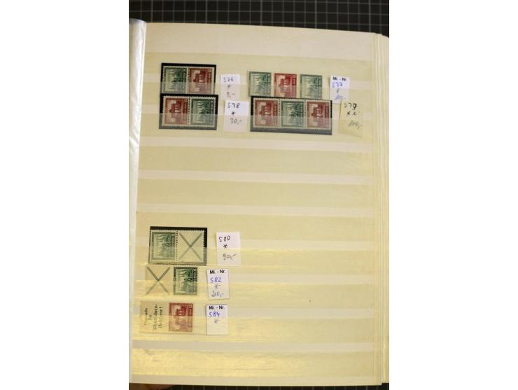 1910/41, postfrische und ungebrauchte Sammlung Zusammendrucke mit guten Kombinationen, einiges signiert mit 2 Fotobefunden, A