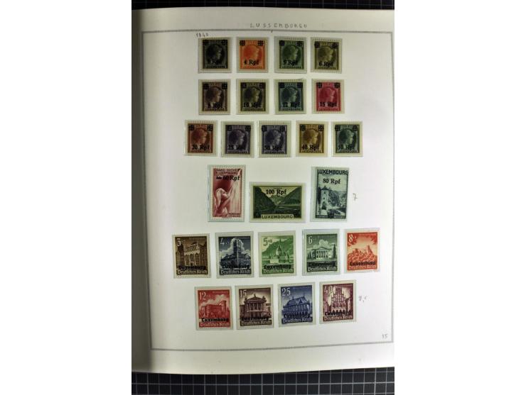 1940/50, ungebrauchte und postfrische Sammlung beginnend mit u.a. Generalgouvernement Mi.-Nr. I-III ungebraucht, ein kleiner 