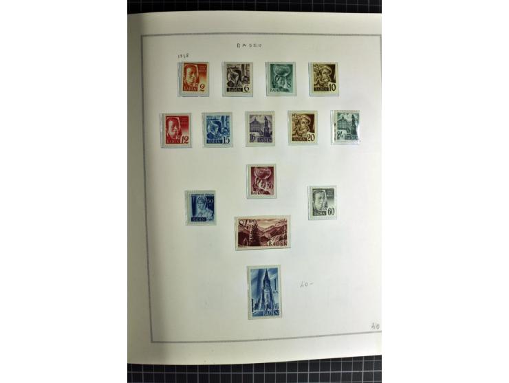 1940/50, ungebrauchte und postfrische Sammlung beginnend mit u.a. Generalgouvernement Mi.-Nr. I-III ungebraucht, ein kleiner 