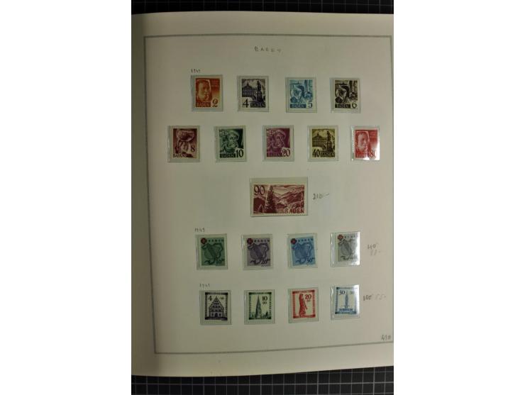 1940/50, ungebrauchte und postfrische Sammlung beginnend mit u.a. Generalgouvernement Mi.-Nr. I-III ungebraucht, ein kleiner 