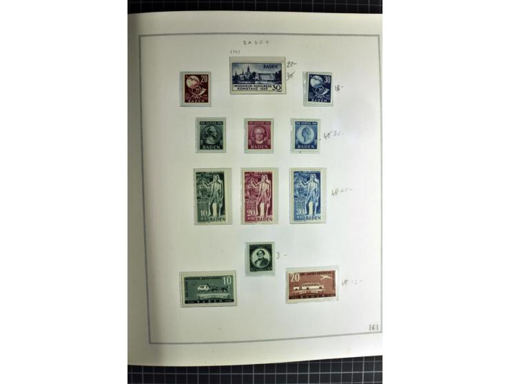 1940/50, ungebrauchte und postfrische Sammlung beginnend mit u.a. Generalgouvernement Mi.-Nr. I-III ungebraucht, ein kleiner 