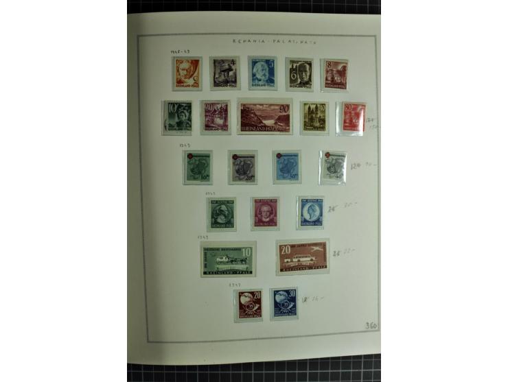 1940/50, ungebrauchte und postfrische Sammlung beginnend mit u.a. Generalgouvernement Mi.-Nr. I-III ungebraucht, ein kleiner 