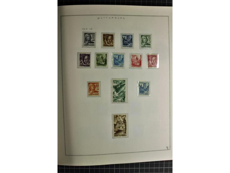 1940/50, ungebrauchte und postfrische Sammlung beginnend mit u.a. Generalgouvernement Mi.-Nr. I-III ungebraucht, ein kleiner 