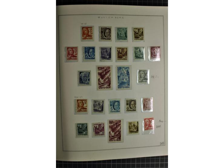 1940/50, ungebrauchte und postfrische Sammlung beginnend mit u.a. Generalgouvernement Mi.-Nr. I-III ungebraucht, ein kleiner 