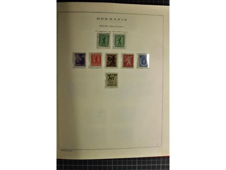 1940/50, ungebrauchte und postfrische Sammlung beginnend mit u.a. Generalgouvernement Mi.-Nr. I-III ungebraucht, ein kleiner 