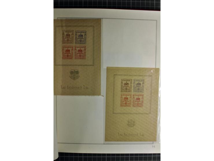 1940/50, ungebrauchte und postfrische Sammlung beginnend mit u.a. Generalgouvernement Mi.-Nr. I-III ungebraucht, ein kleiner 