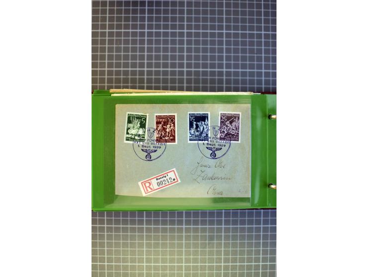 1865/1945 (ca.), Partie Briefe, Karten und Ganzsachen, dabei Altdeutschland, Dt. Reich, Seepost, Kolonien etc.