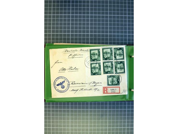 1865/1945 (ca.), Partie Briefe, Karten und Ganzsachen, dabei Altdeutschland, Dt. Reich, Seepost, Kolonien etc.