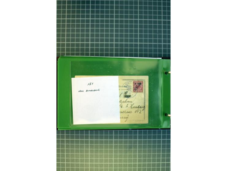 1865/1945 (ca.), Partie Briefe, Karten und Ganzsachen, dabei Altdeutschland, Dt. Reich, Seepost, Kolonien etc.