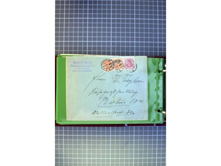 1865/1945 (ca.), Partie Briefe, Karten und Ganzsachen, dabei Altdeutschland, Dt. Reich, Seepost, Kolonien etc.
