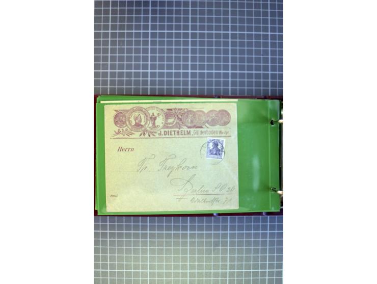1865/1945 (ca.), Partie Briefe, Karten und Ganzsachen, dabei Altdeutschland, Dt. Reich, Seepost, Kolonien etc.