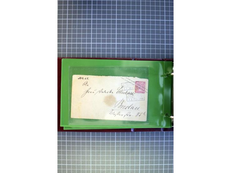 1865/1945 (ca.), Partie Briefe, Karten und Ganzsachen, dabei Altdeutschland, Dt. Reich, Seepost, Kolonien etc.