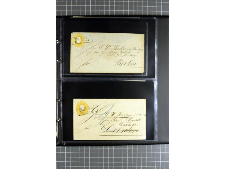 RHEINBERG: 1799/1923, interessante kleine Heimatsammlung, dabei sehr seltene Vorphila-Stempel wie "Rheinberg", "DE. RHEINBERG