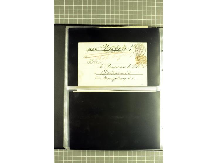 RHEINBERG: 1799/1923, interessante kleine Heimatsammlung, dabei sehr seltene Vorphila-Stempel wie "Rheinberg", "DE. RHEINBERG