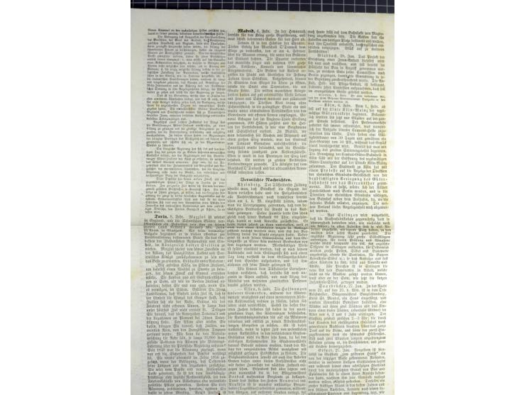 RHEINBERG: 1799/1923, interessante kleine Heimatsammlung, dabei sehr seltene Vorphila-Stempel wie "Rheinberg", "DE. RHEINBERG