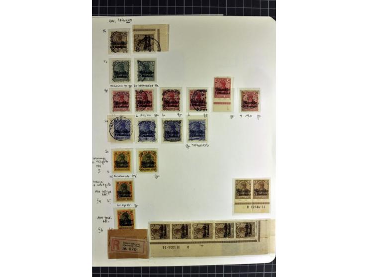 1899/1918, umfangreiche, in den Hauptnummern überkpl. Sammlung gestempelte und ungebrauchte Sammlung mit vielen kpl. und bess