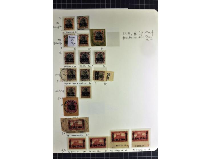 1899/1918, umfangreiche, in den Hauptnummern überkpl. Sammlung gestempelte und ungebrauchte Sammlung mit vielen kpl. und bess