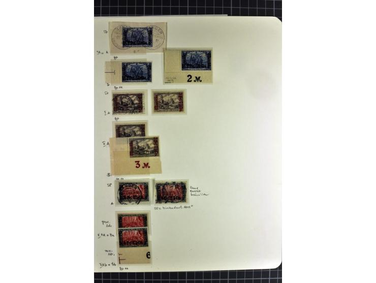1899/1918, umfangreiche, in den Hauptnummern überkpl. Sammlung gestempelte und ungebrauchte Sammlung mit vielen kpl. und bess