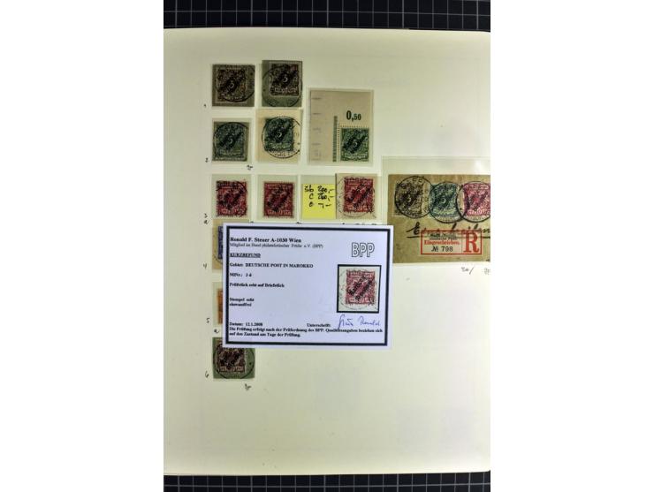 1899/1918, umfangreiche, in den Hauptnummern überkpl. Sammlung gestempelte und ungebrauchte Sammlung mit vielen kpl. und bess