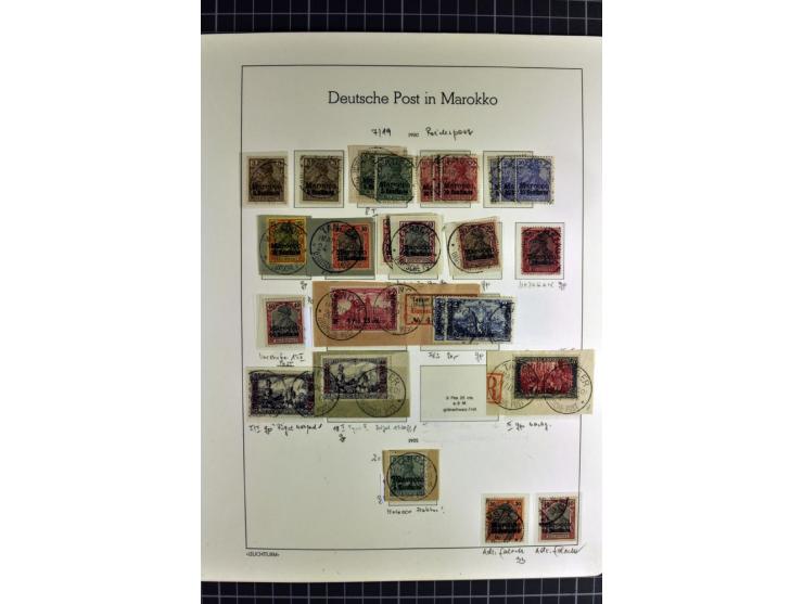 1899/1918, umfangreiche, in den Hauptnummern überkpl. Sammlung gestempelte und ungebrauchte Sammlung mit vielen kpl. und bess