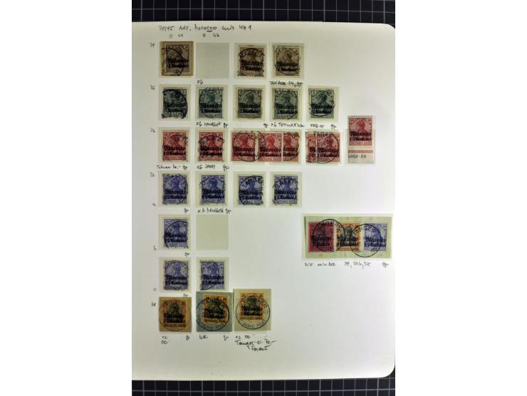 1899/1918, umfangreiche, in den Hauptnummern überkpl. Sammlung gestempelte und ungebrauchte Sammlung mit vielen kpl. und bess
