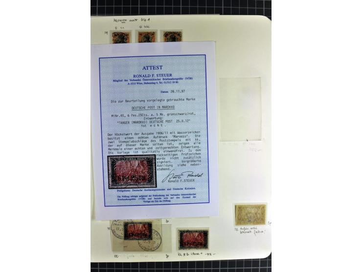 1899/1918, umfangreiche, in den Hauptnummern überkpl. Sammlung gestempelte und ungebrauchte Sammlung mit vielen kpl. und bess