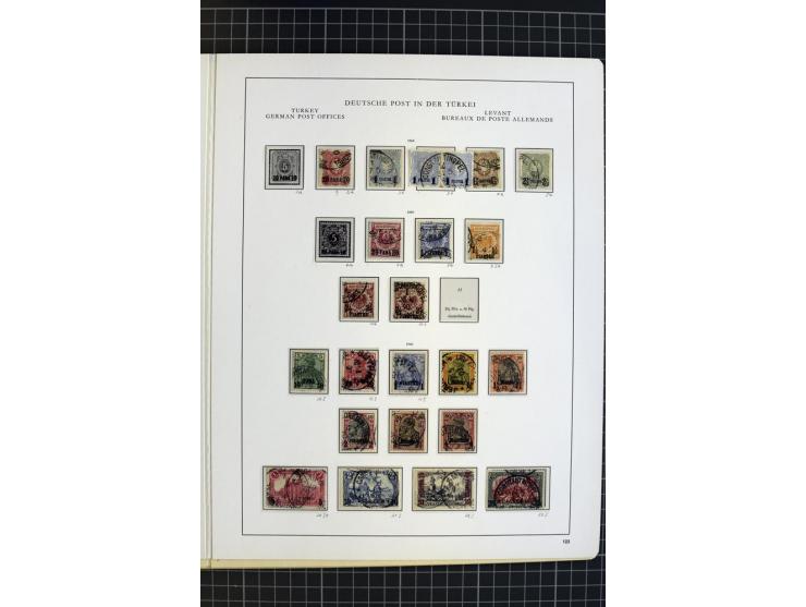 1873/1908, gestempelte Sammlung ab NDP-Vorläufer mit einigen besseren und kpl. Ausgaben, Farben, schönen Briefstücken, Typen,
