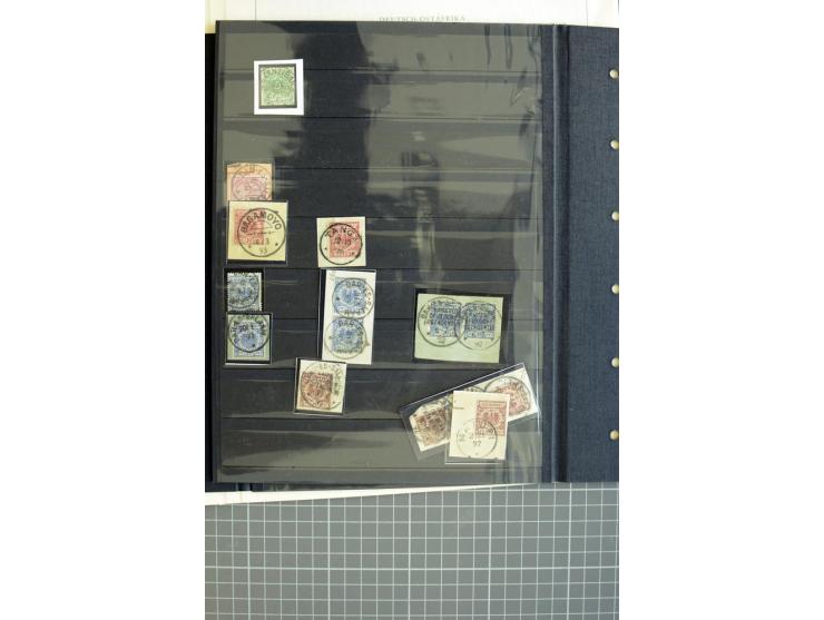 1890/1910, gestempelte Sammlung mit Vorläufer ab Lamu mit einigen besseren Werten, Farben und Besonderheiten, dabei u.a. Mi.-