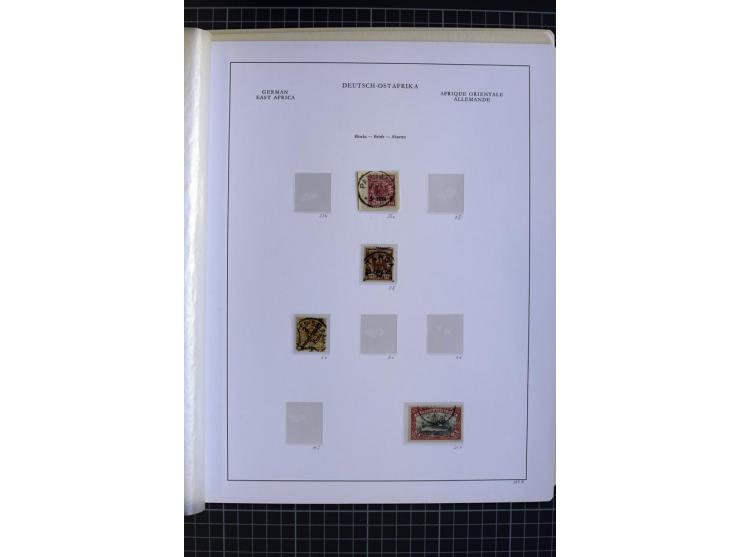 1890/1910, gestempelte Sammlung mit Vorläufer ab Lamu mit einigen besseren Werten, Farben und Besonderheiten, dabei u.a. Mi.-