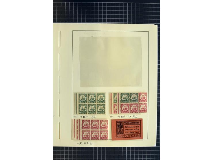 1897/1919, meist gestempelte, in den Hauptnummern überkomplette Sammlung mit einigen Farben (u.a. Mi,-Nr. 5 c postfrisch und 