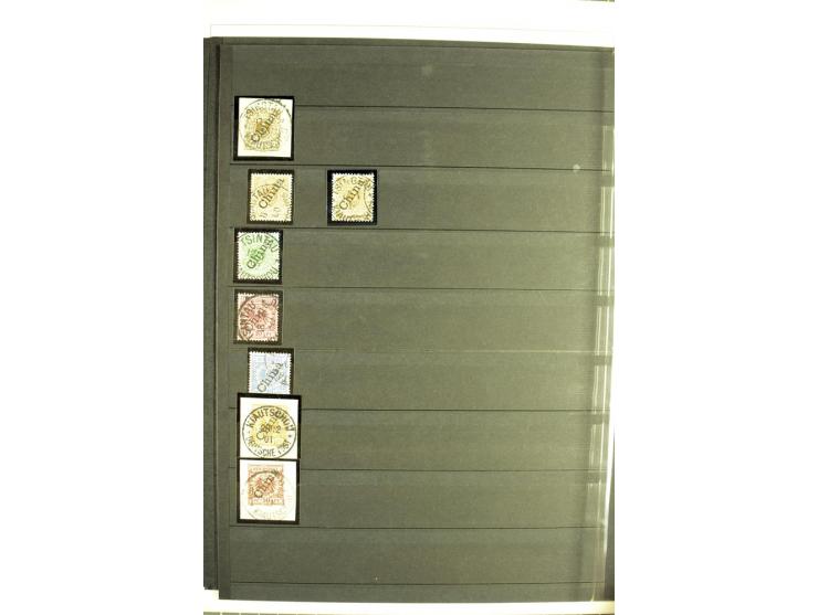 1898/1905, gestempelte Sammlung ab Vorläufer mit einigen besseren und kpl. Ausgaben, schönen Briefstücken und einigen Aufdruc