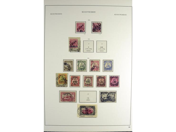1898/1905, gestempelte Sammlung ab Vorläufer mit einigen besseren und kpl. Ausgaben, schönen Briefstücken und einigen Aufdruc