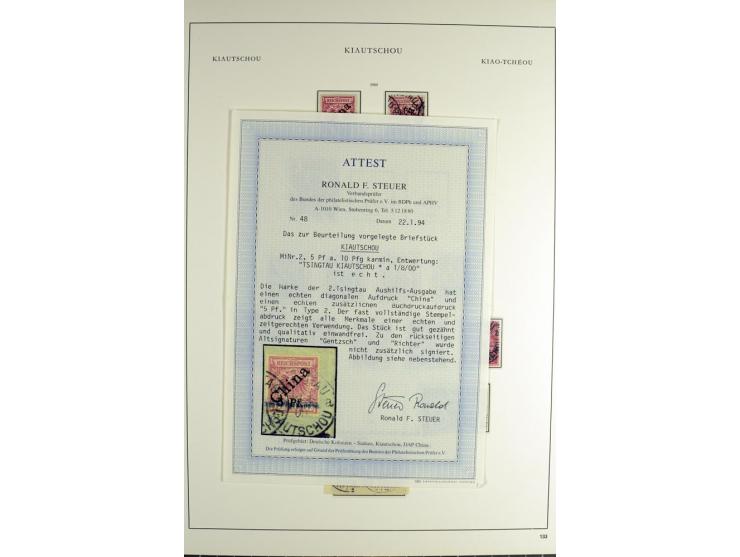 1898/1905, gestempelte Sammlung ab Vorläufer mit einigen besseren und kpl. Ausgaben, schönen Briefstücken und einigen Aufdruc