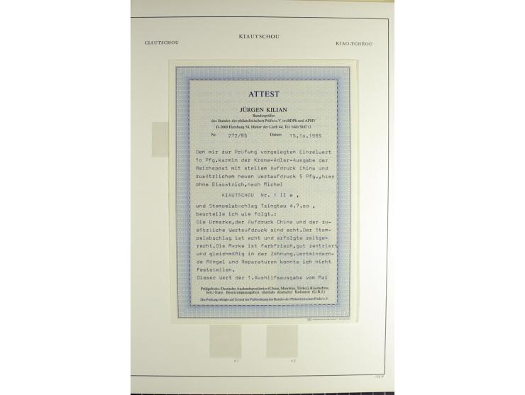 1898/1905, gestempelte Sammlung ab Vorläufer mit einigen besseren und kpl. Ausgaben, schönen Briefstücken und einigen Aufdruc