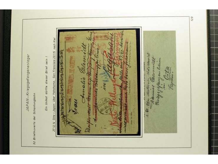 1901/1914, umfangreiche Ausstellungs-Sammlung "Die Bahnpost der Schantung-Bahn" mit ca. 150 Briefen und Karten, 36 Briefstück