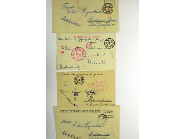 1915/18, etwa 30 Briefe, Karten, Paketzettel, Telegramme etc., diverse Lager