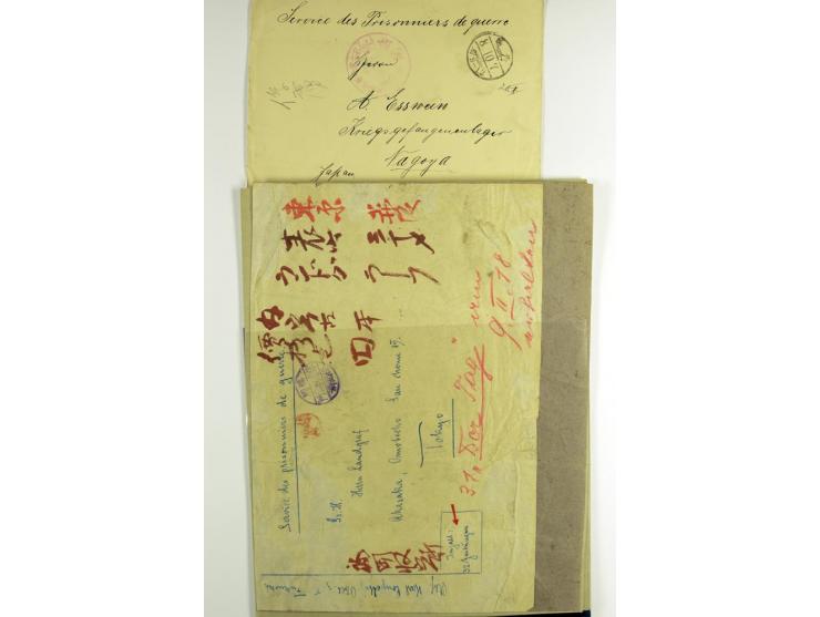 1915/18, etwa 30 Briefe, Karten, Paketzettel, Telegramme etc., diverse Lager