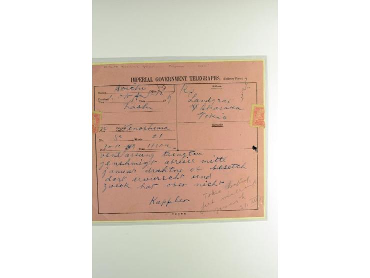 1915/18, etwa 30 Briefe, Karten, Paketzettel, Telegramme etc., diverse Lager