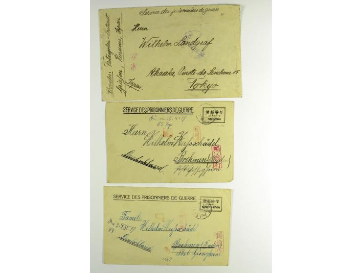 1915/18, etwa 30 Briefe, Karten, Paketzettel, Telegramme etc., diverse Lager