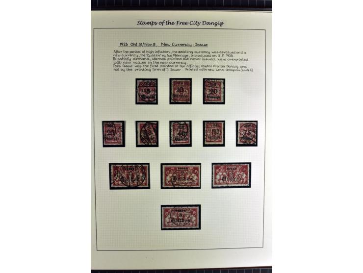 1920/39, schöne und sehr inhaltsreiche Sammlung mit etlichen guten Werten, dabei Mi.-Nr. 2a, 5I, 11c, 12c, 13b, 16I, 18K, 21I