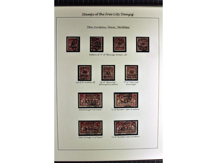 1920/39, schöne und sehr inhaltsreiche Sammlung mit etlichen guten Werten, dabei Mi.-Nr. 2a, 5I, 11c, 12c, 13b, 16I, 18K, 21I