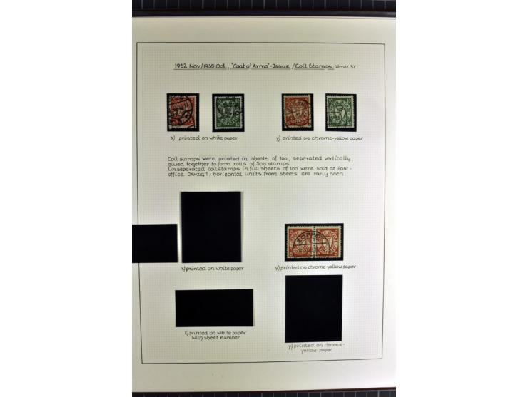 1920/39, schöne und sehr inhaltsreiche Sammlung mit etlichen guten Werten, dabei Mi.-Nr. 2a, 5I, 11c, 12c, 13b, 16I, 18K, 21I
