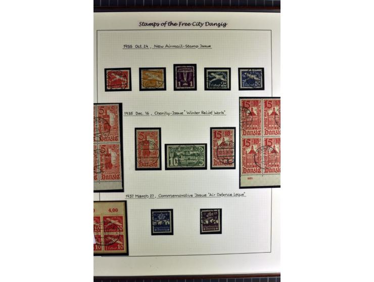 1920/39, schöne und sehr inhaltsreiche Sammlung mit etlichen guten Werten, dabei Mi.-Nr. 2a, 5I, 11c, 12c, 13b, 16I, 18K, 21I