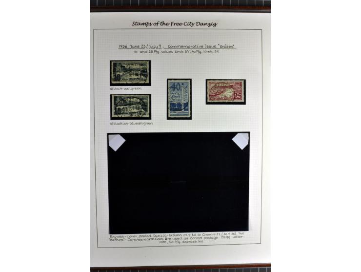 1920/39, schöne und sehr inhaltsreiche Sammlung mit etlichen guten Werten, dabei Mi.-Nr. 2a, 5I, 11c, 12c, 13b, 16I, 18K, 21I