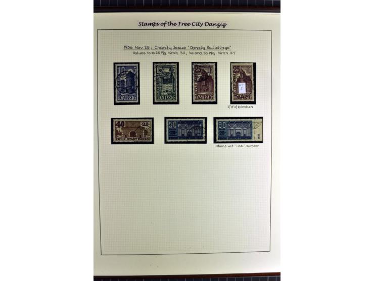 1920/39, schöne und sehr inhaltsreiche Sammlung mit etlichen guten Werten, dabei Mi.-Nr. 2a, 5I, 11c, 12c, 13b, 16I, 18K, 21I