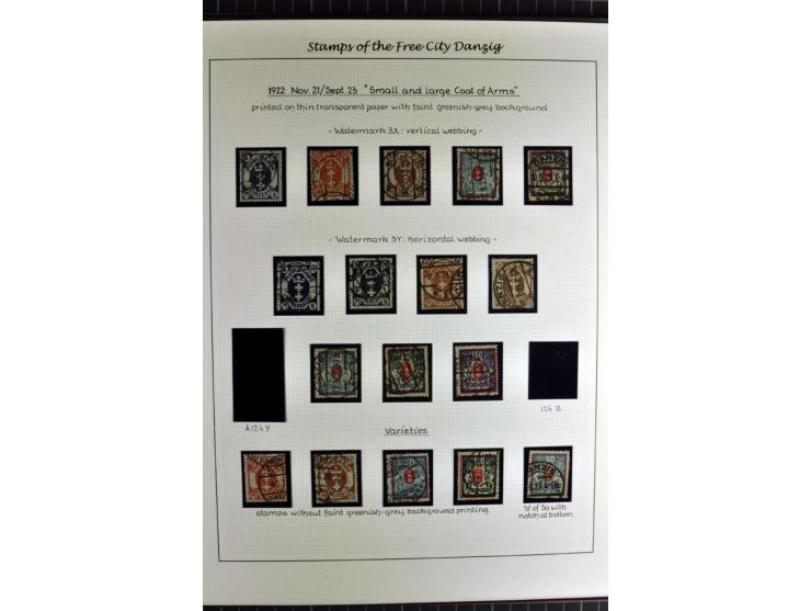 1920/39, schöne und sehr inhaltsreiche Sammlung mit etlichen guten Werten, dabei Mi.-Nr. 2a, 5I, 11c, 12c, 13b, 16I, 18K, 21I