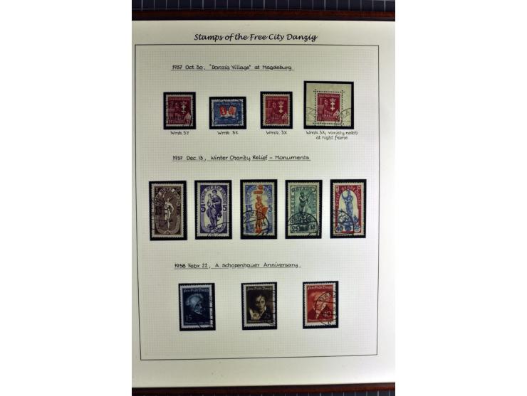 1920/39, schöne und sehr inhaltsreiche Sammlung mit etlichen guten Werten, dabei Mi.-Nr. 2a, 5I, 11c, 12c, 13b, 16I, 18K, 21I
