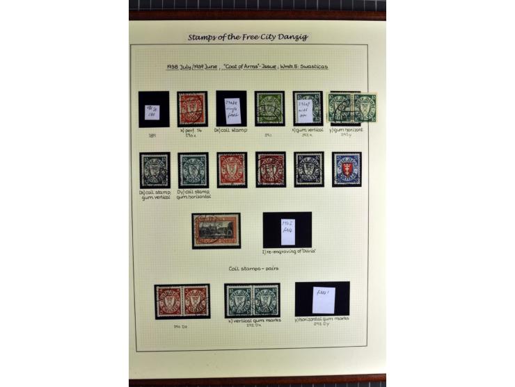1920/39, schöne und sehr inhaltsreiche Sammlung mit etlichen guten Werten, dabei Mi.-Nr. 2a, 5I, 11c, 12c, 13b, 16I, 18K, 21I