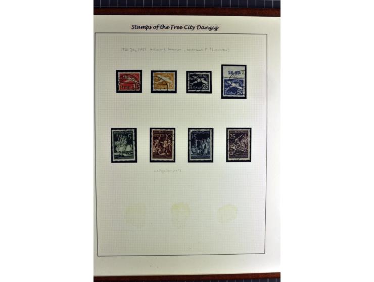 1920/39, schöne und sehr inhaltsreiche Sammlung mit etlichen guten Werten, dabei Mi.-Nr. 2a, 5I, 11c, 12c, 13b, 16I, 18K, 21I